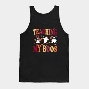 ghost boo halloween teaching my boos halloween costume idea for Teacher Student Tank Top